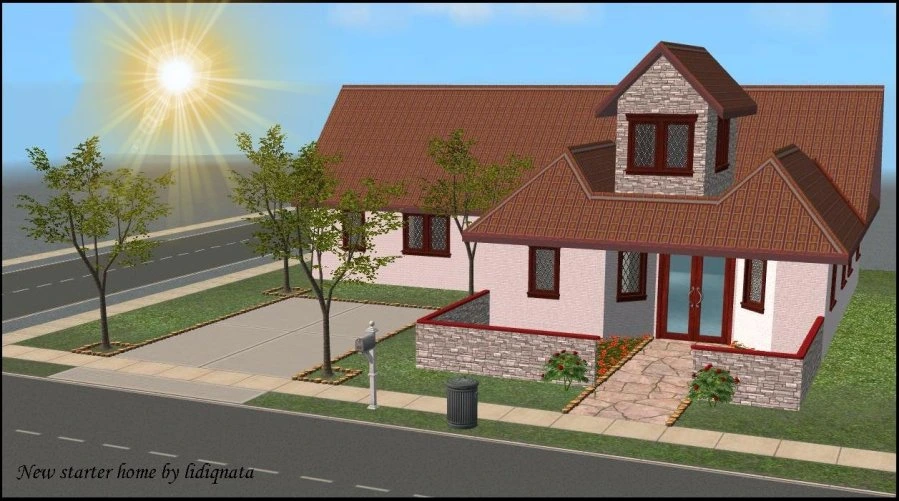 mini starter house by lidiqnata sims 2